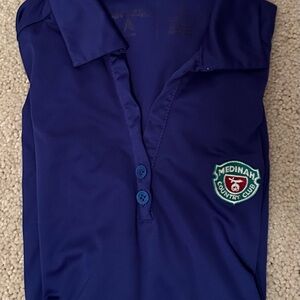 Medinah Country Club Antigua Blue Short Sleeve Polo